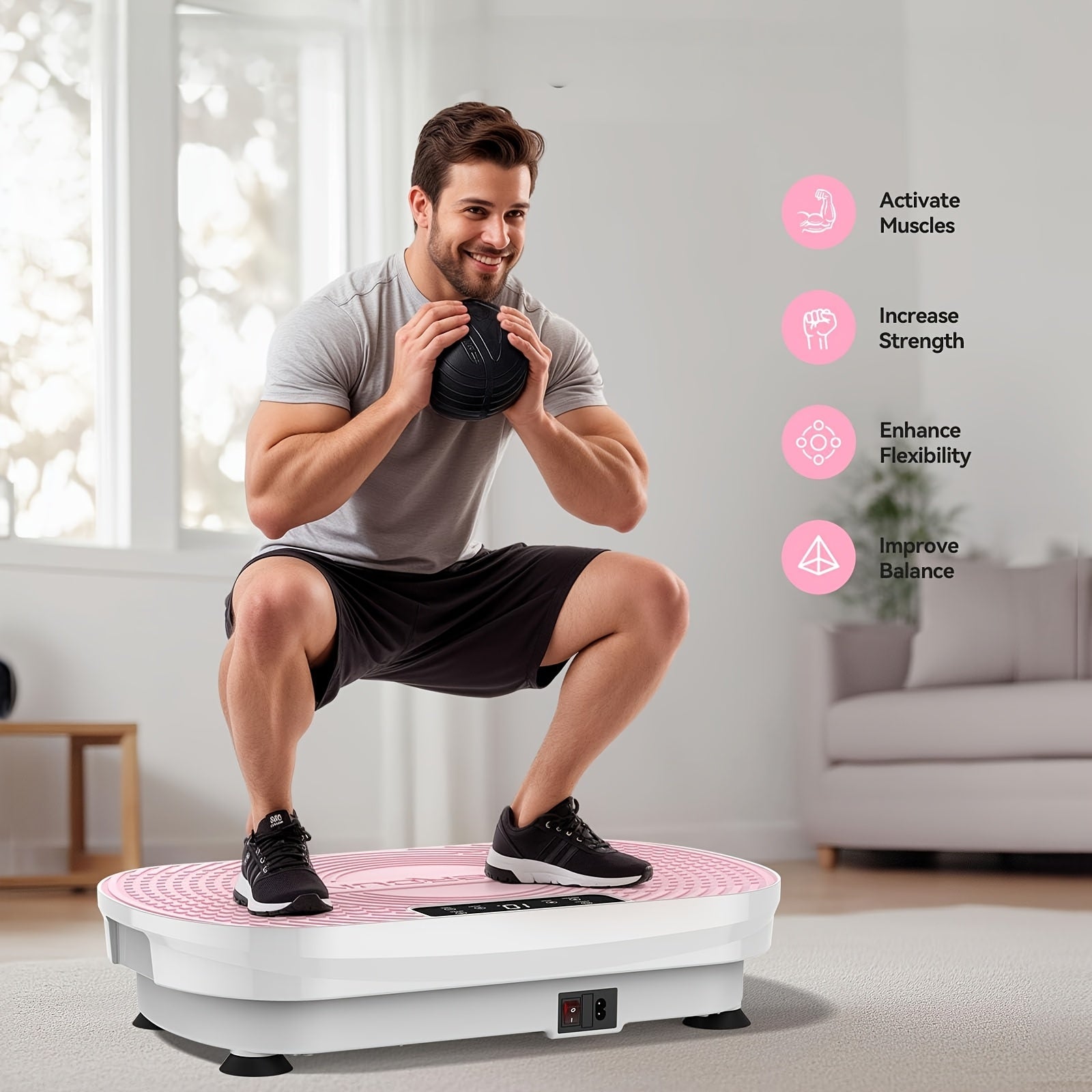 3D Vibration Plate Exercise Machine for Whole Body Workout | Home Gym