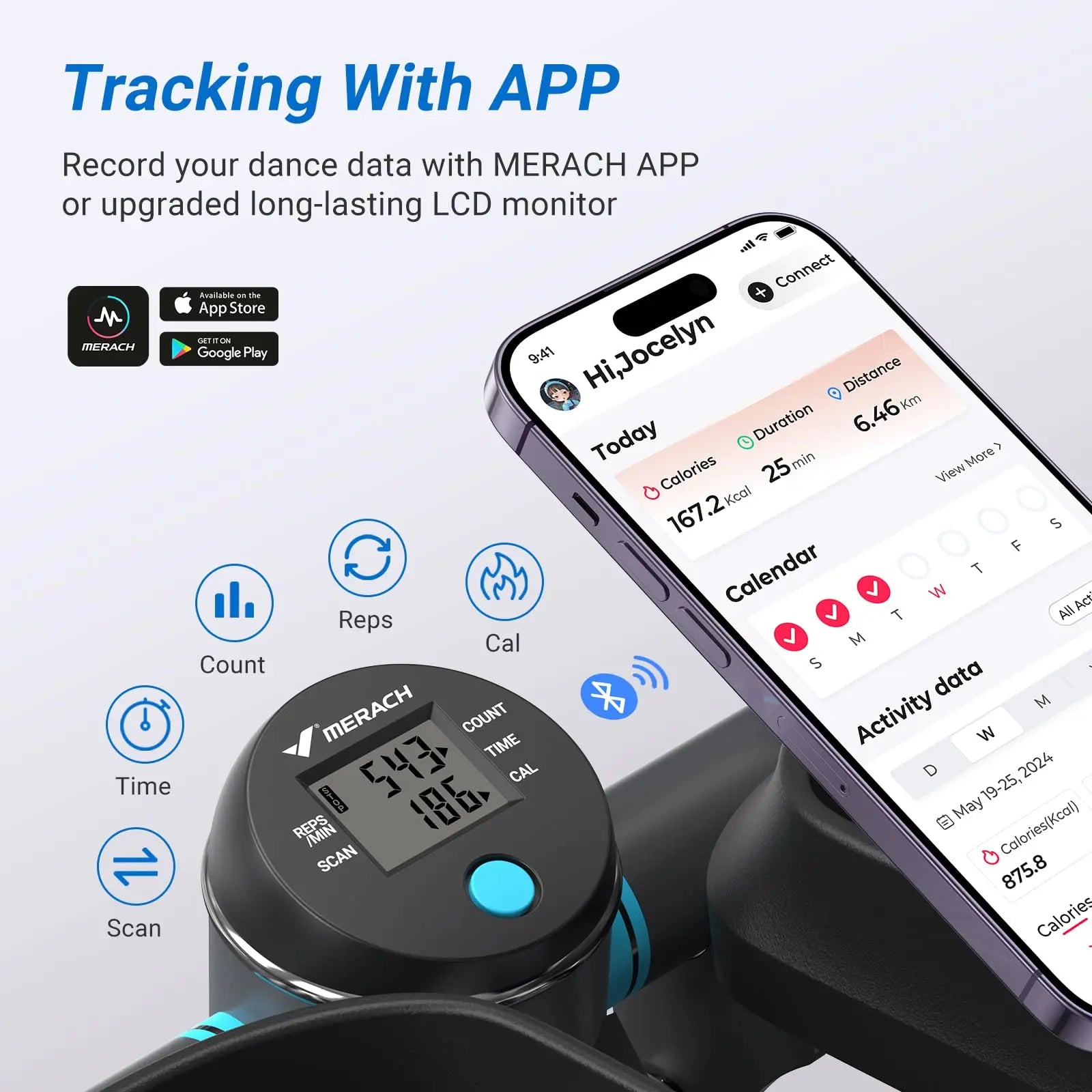 Action Stepper with Resistance Bands