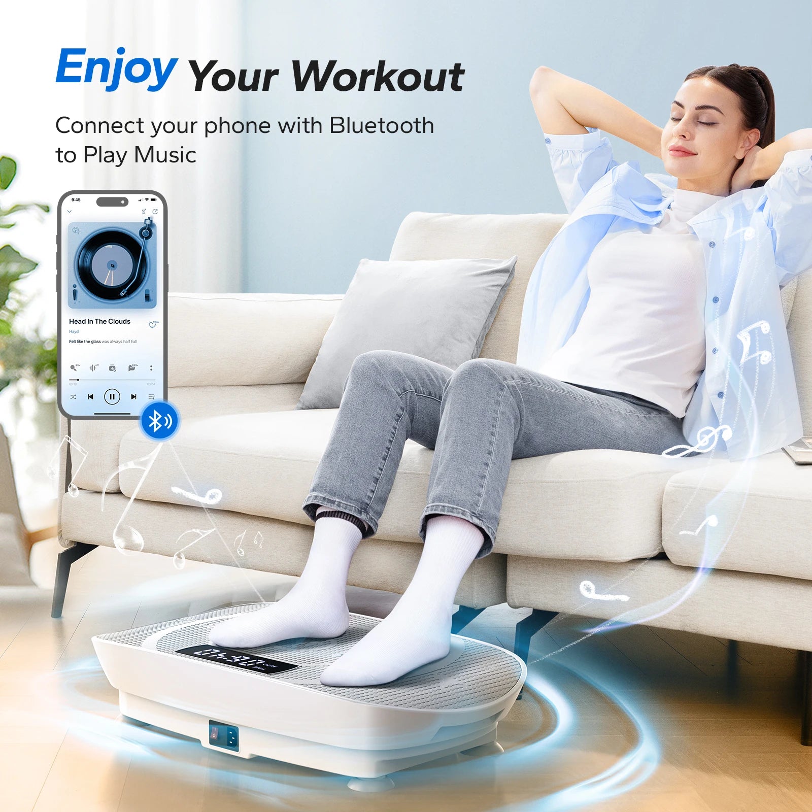 MERACH Vibration Plate Exercise Machine