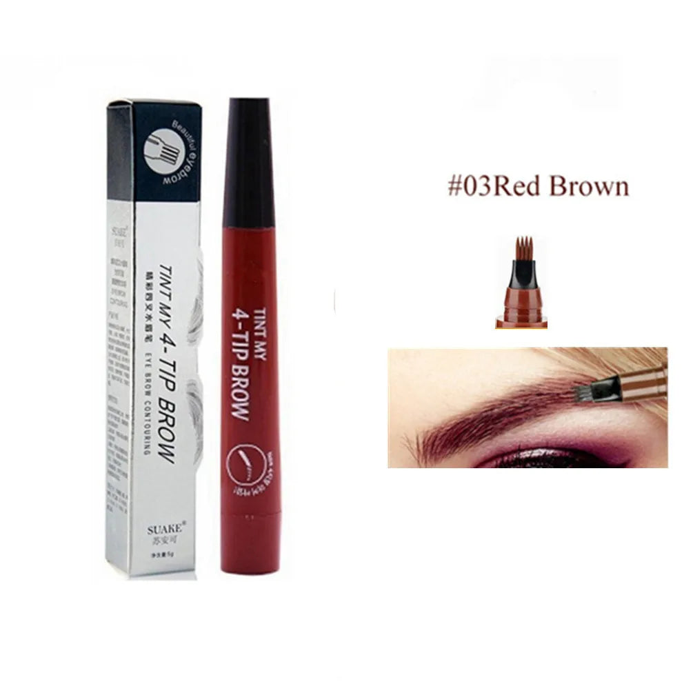 4D Microblading Eyebrow Pen with 4-Fork Tip: