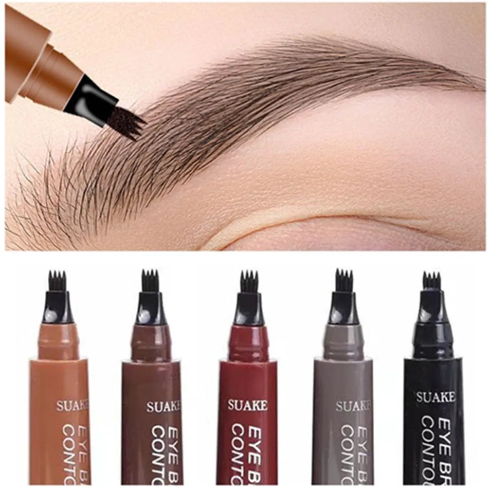 4D Microblading Eyebrow Pen with 4-Fork Tip: