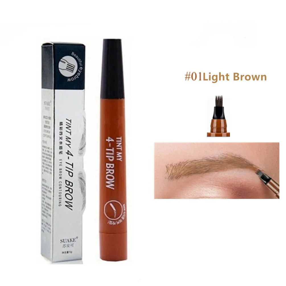 4D Microblading Eyebrow Pen with 4-Fork Tip: