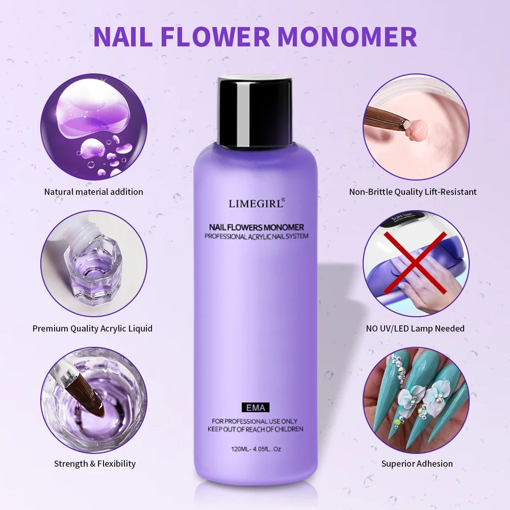 Limegirl Large Capacity Nail Acrylic Liquid Monomer