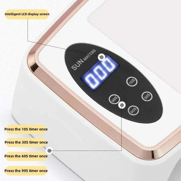 90 LEDS Nail Dryer UV LED lamp with intelligent LCD timer display and multiple curing settings