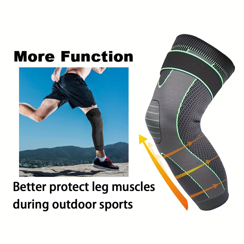 2 Pcs Compression Knee Pads Support – Sport Sleeves & Joint Pain Protectors
