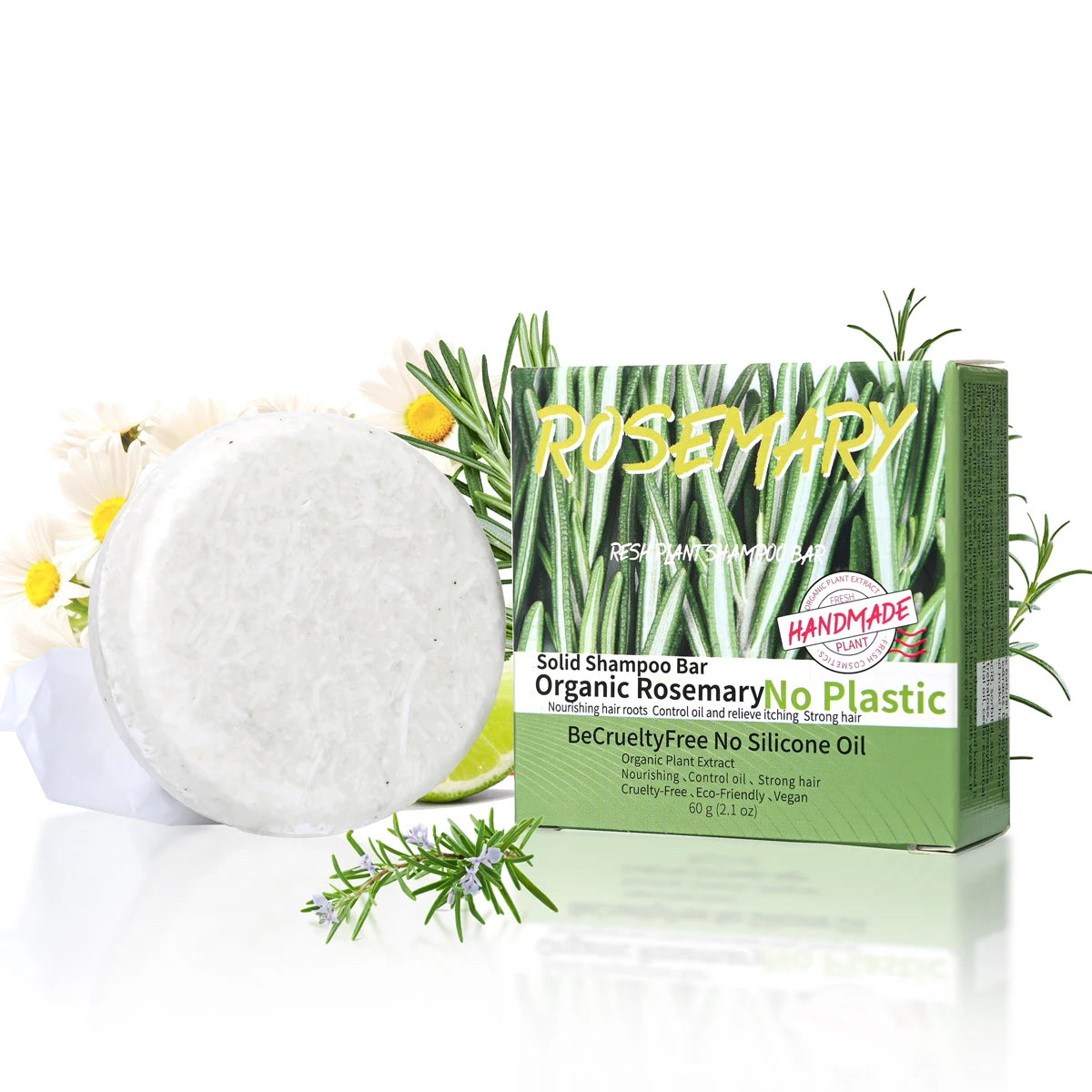 Natural fragrance rosemary shampoo soap