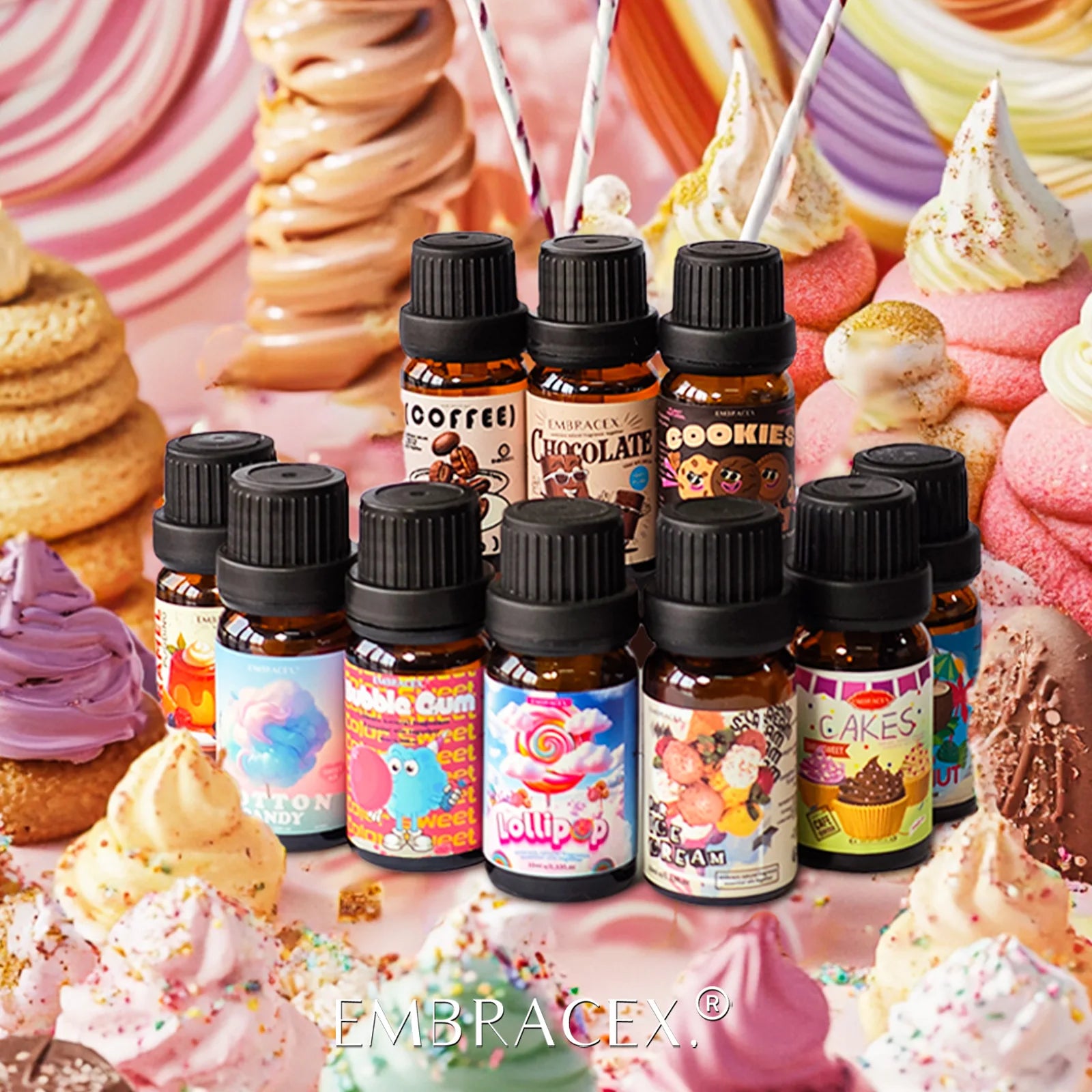12-Type Gourmet Essential Oils Perfumes