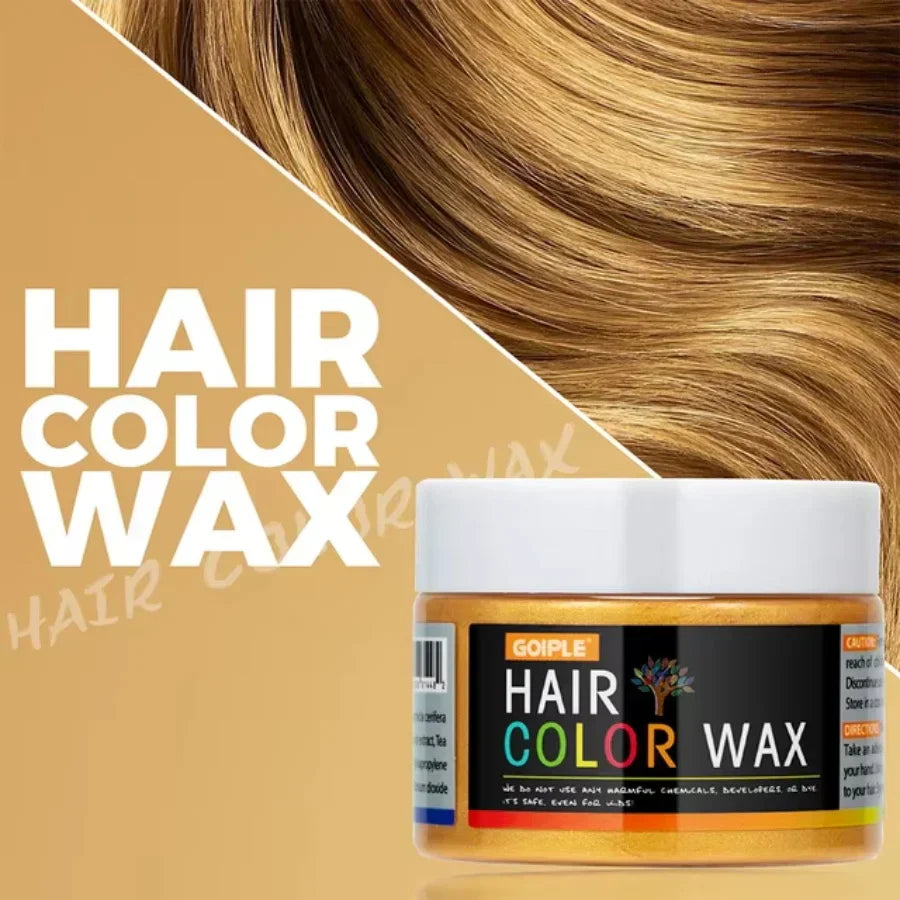 GOIPLE Hair Colour Wax temporary vibrant hair color cream for hair, beard, and eyebrows, easy to wash out, safe and DIY-friendly