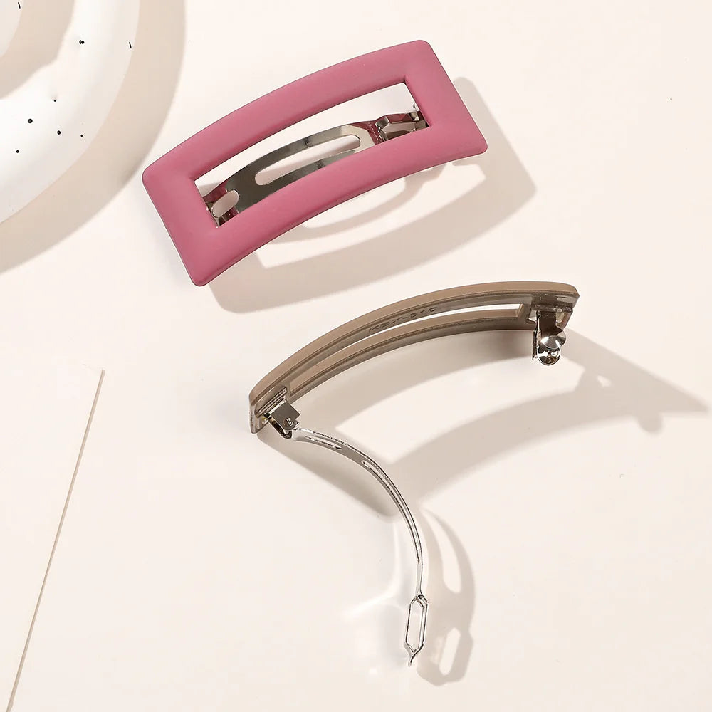 Korean Matte Spring Hair Clip Claw