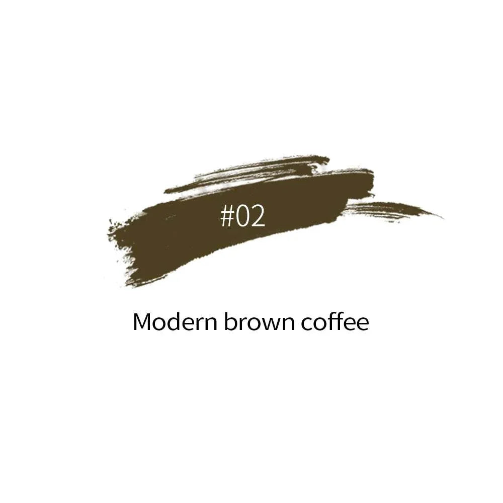 Borala 26 Colors permanent makeup pigment swatch in modern brown coffee shade for lips, eyebrows, and eyeliner.