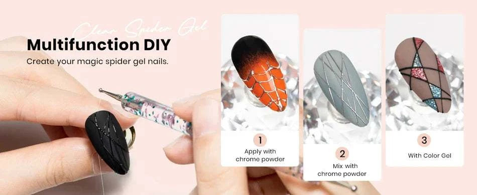 4-in-1 Black & White Nail Painting Gel