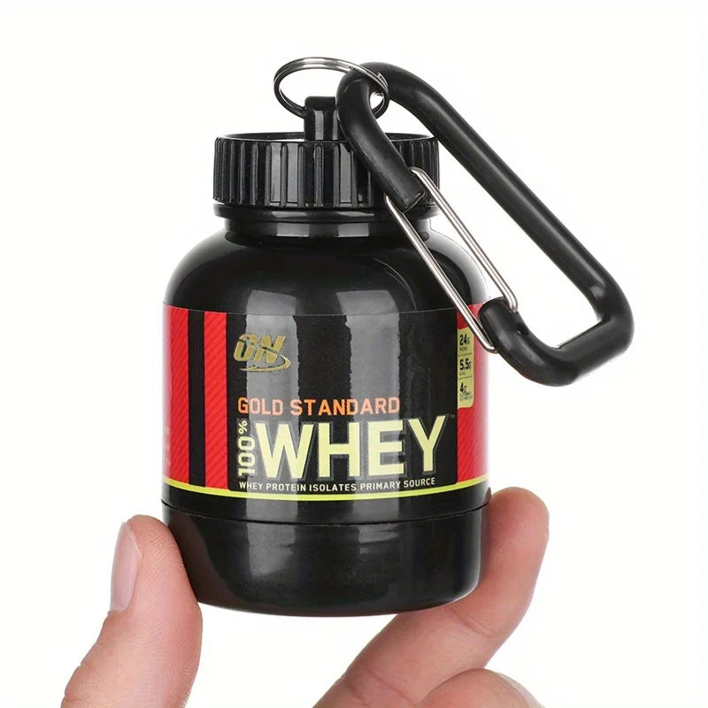 Mini Portable Protein Container Powder Bottle