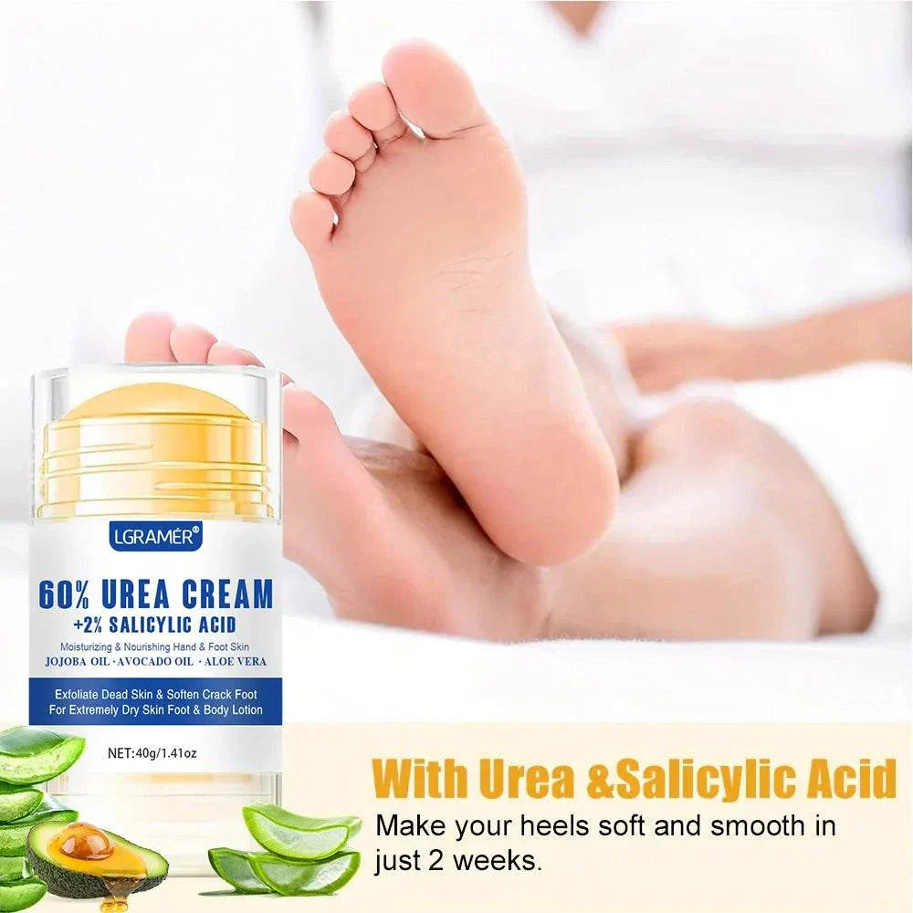 Urea Foot Cream with 60% urea and salicylic acid for soft, smooth heels and intense hydration