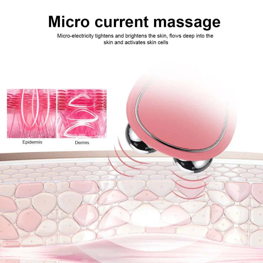 EMS Face Lifting Machine with microcurrent roller for skin tightening, anti-wrinkle, and facial rejuvenation.