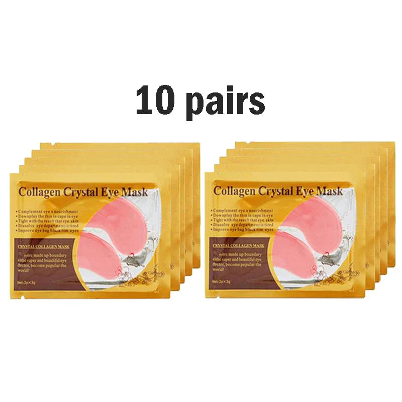 Gold Collagen Crystal Eye Mask 10 pairs firming moisturizing revitalizing under-eye patches