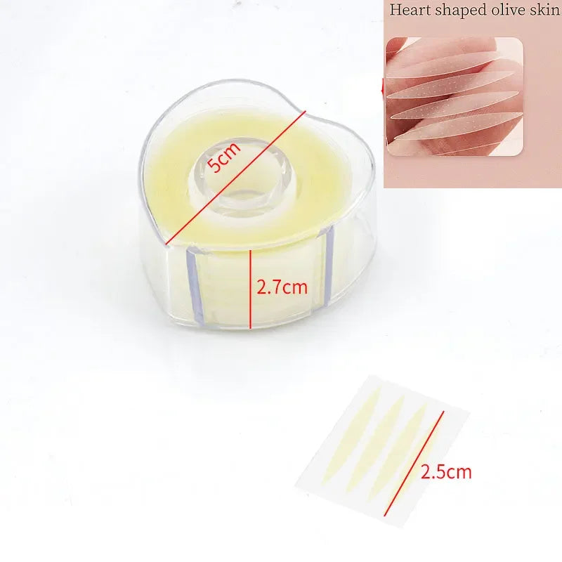Diamond Shiny Eye Liners and Eyeshadow in silver and rose gold, waterproof and long-lasting with precision tip, heart-shaped skin tape for makeup application.