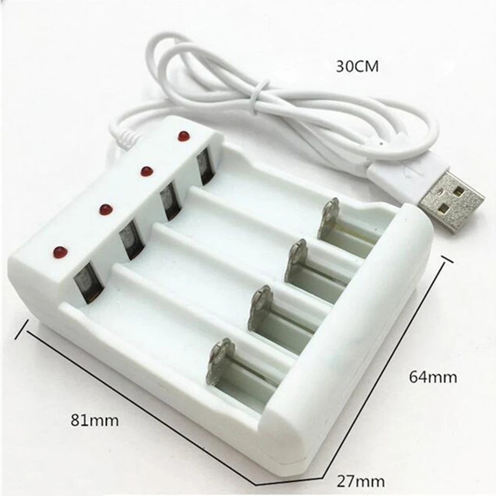 New High-Speed USB 3/4 Slot Rechargeable Battery Charger