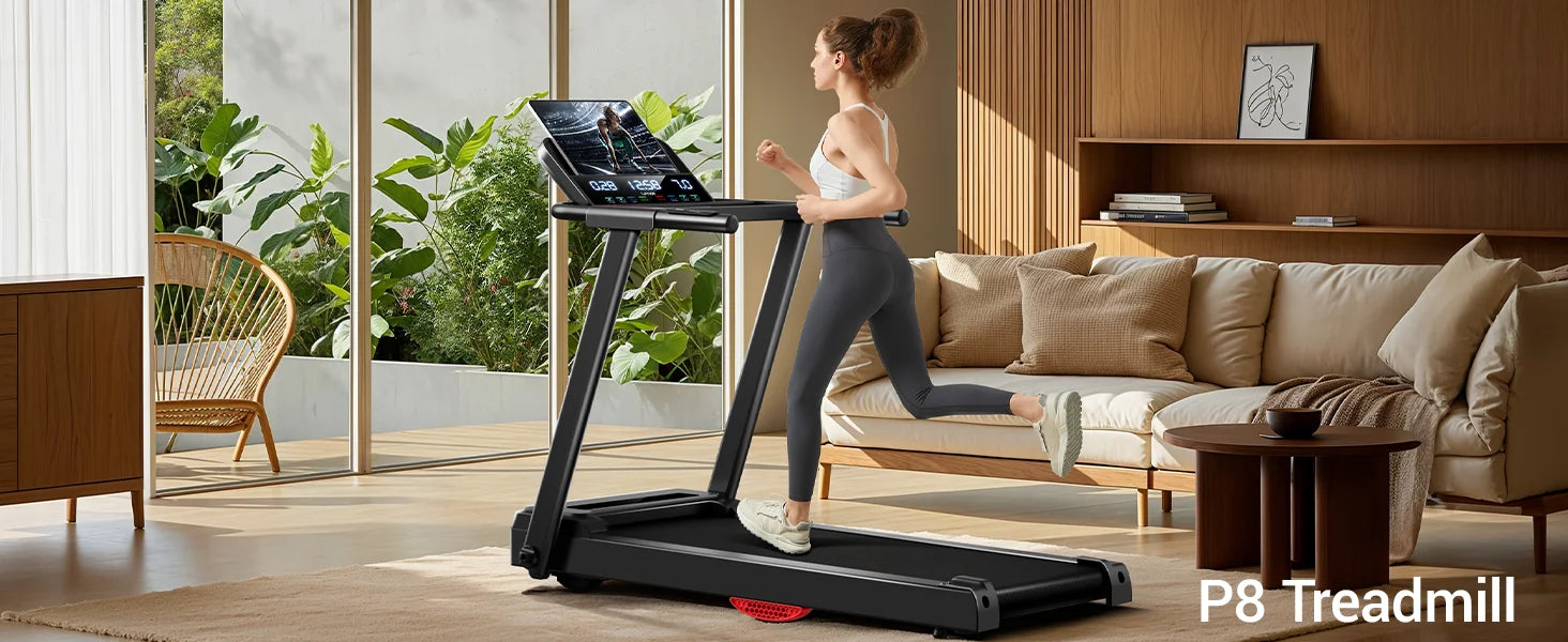 3.0HP Foldable Home Treadmill – Quiet, Durable & Shock Absorbing