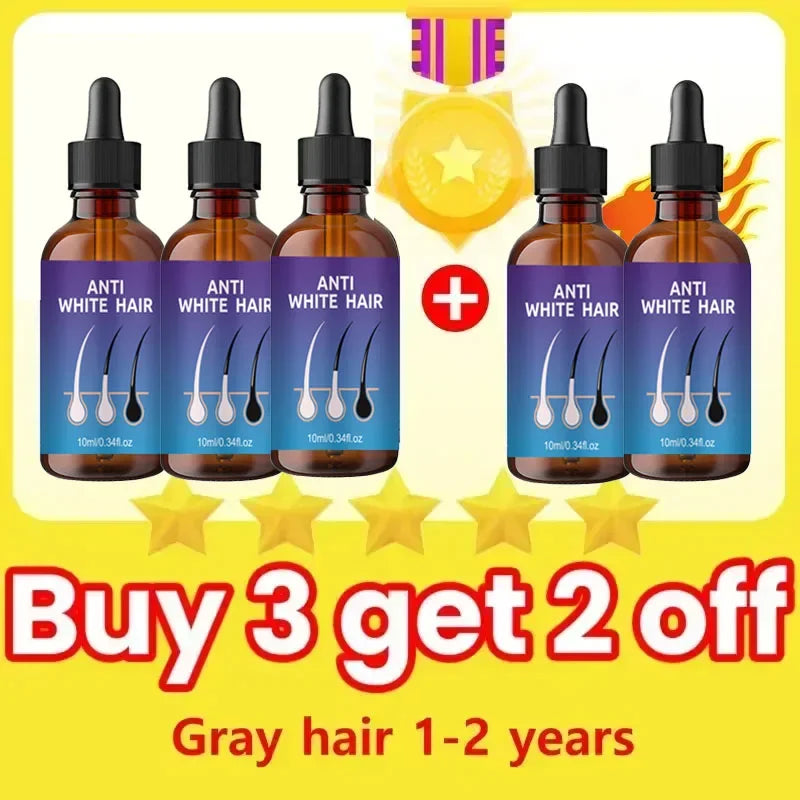 Grey Coverage Bar Shampoo for natural hair darkening and repair with herbal anti-white hair formula