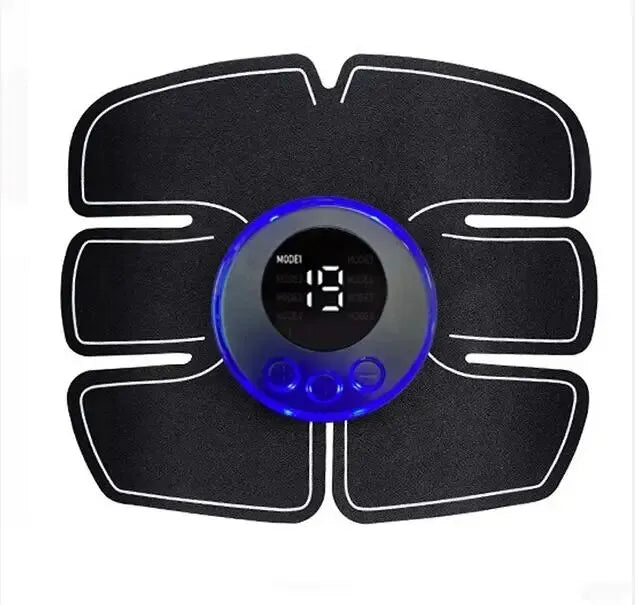Abdominal muscle massager with EMS technology, USB rechargeable, portable muscle toning device