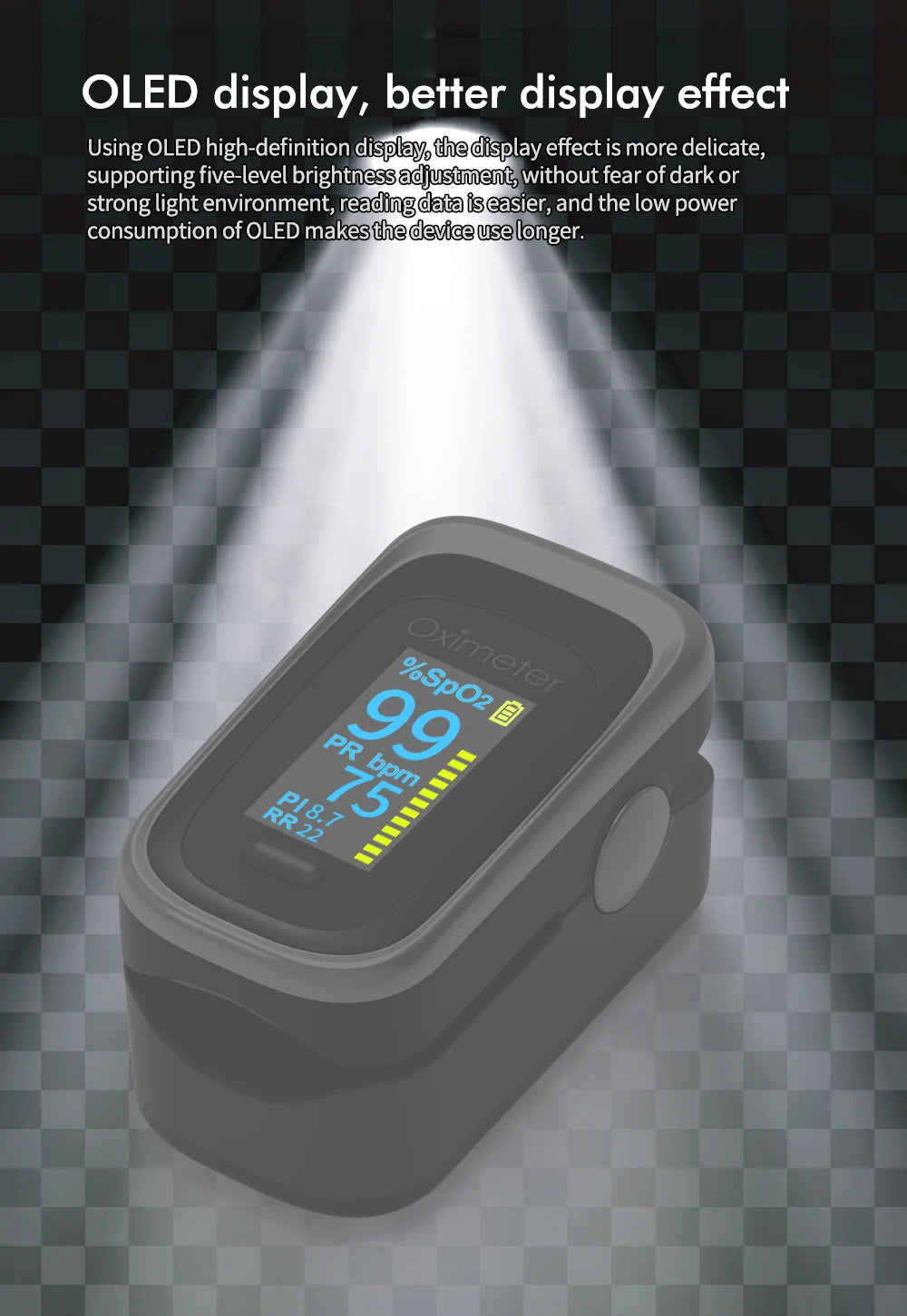 KIUZOU Finger Pulse Oximeter