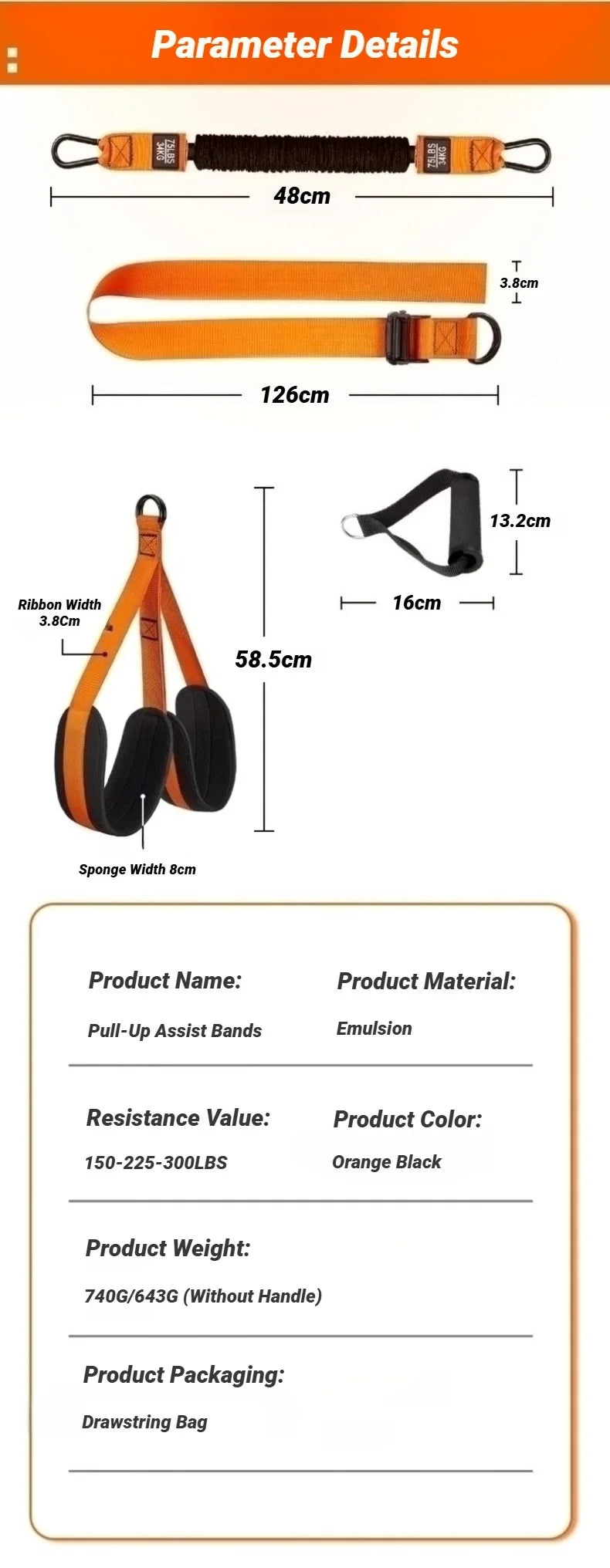 Pull Up Assistance Bands Set – Resistance Strap for Strength Training