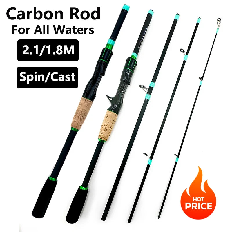 Casting Spinning Lure Fishing Rod – Ultralight Trout Jigging Pole