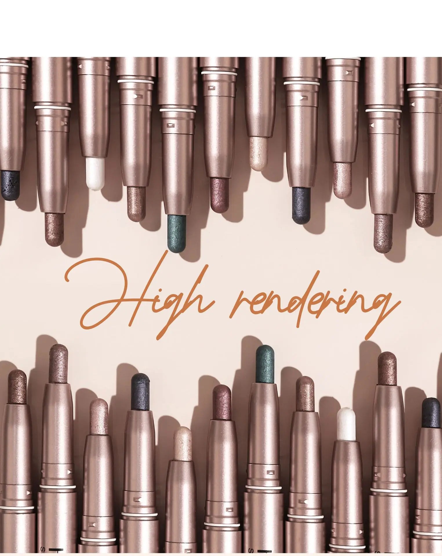 Highlighting Eye Shadow Stick collection in various pearlescent shades with creamy, shimmer formula
