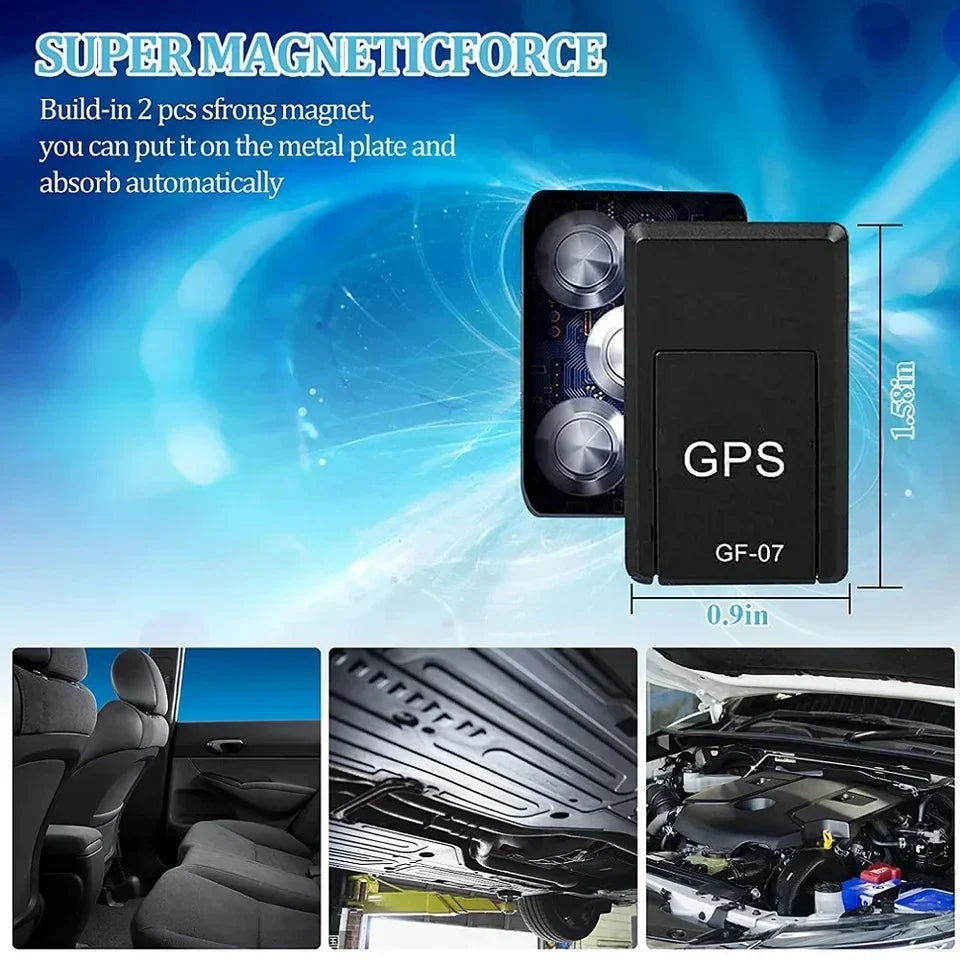 Micro Magnetic GPS Tracker compact device with strong magnets for vehicle and asset tracking
