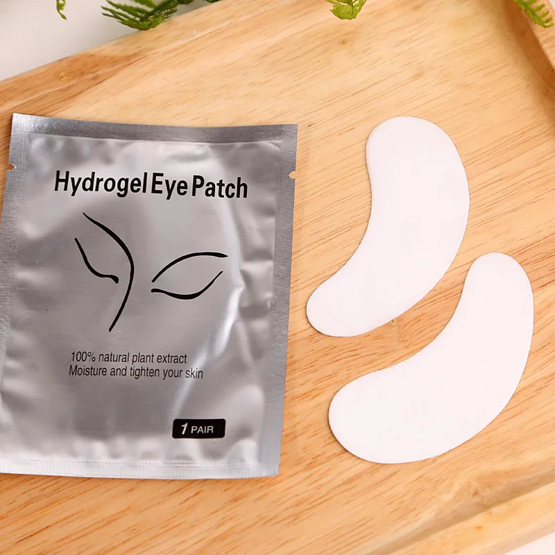Hydrogel under eye patches for moisturizing and lash extension isolation, 50 pairs pack
