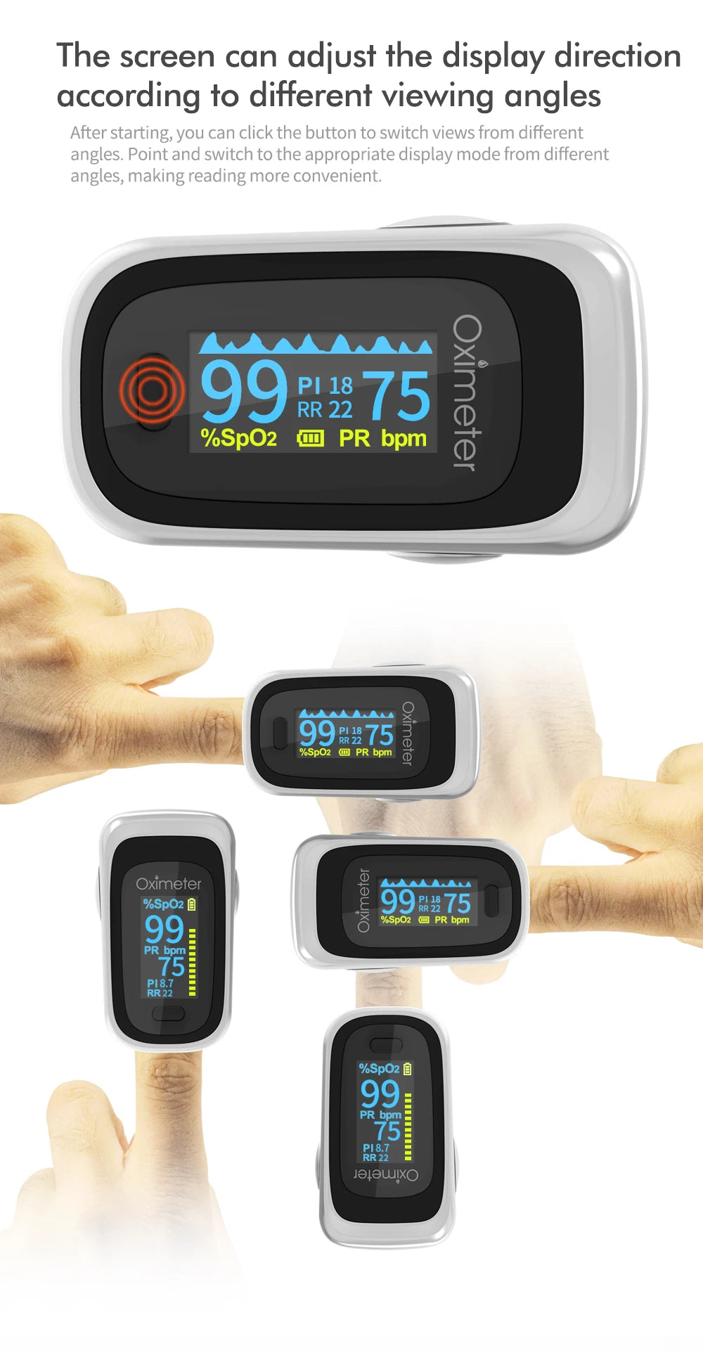 KIUZOU Finger Pulse Oximeter