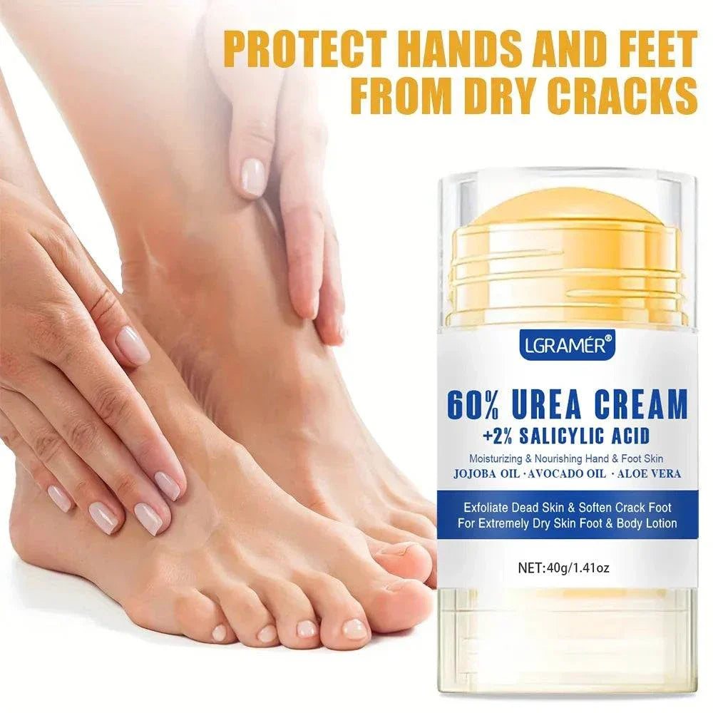Urea Foot Cream 40g moisturizing and repairing dry, cracked feet and hands with 60% urea and salicylic acid.