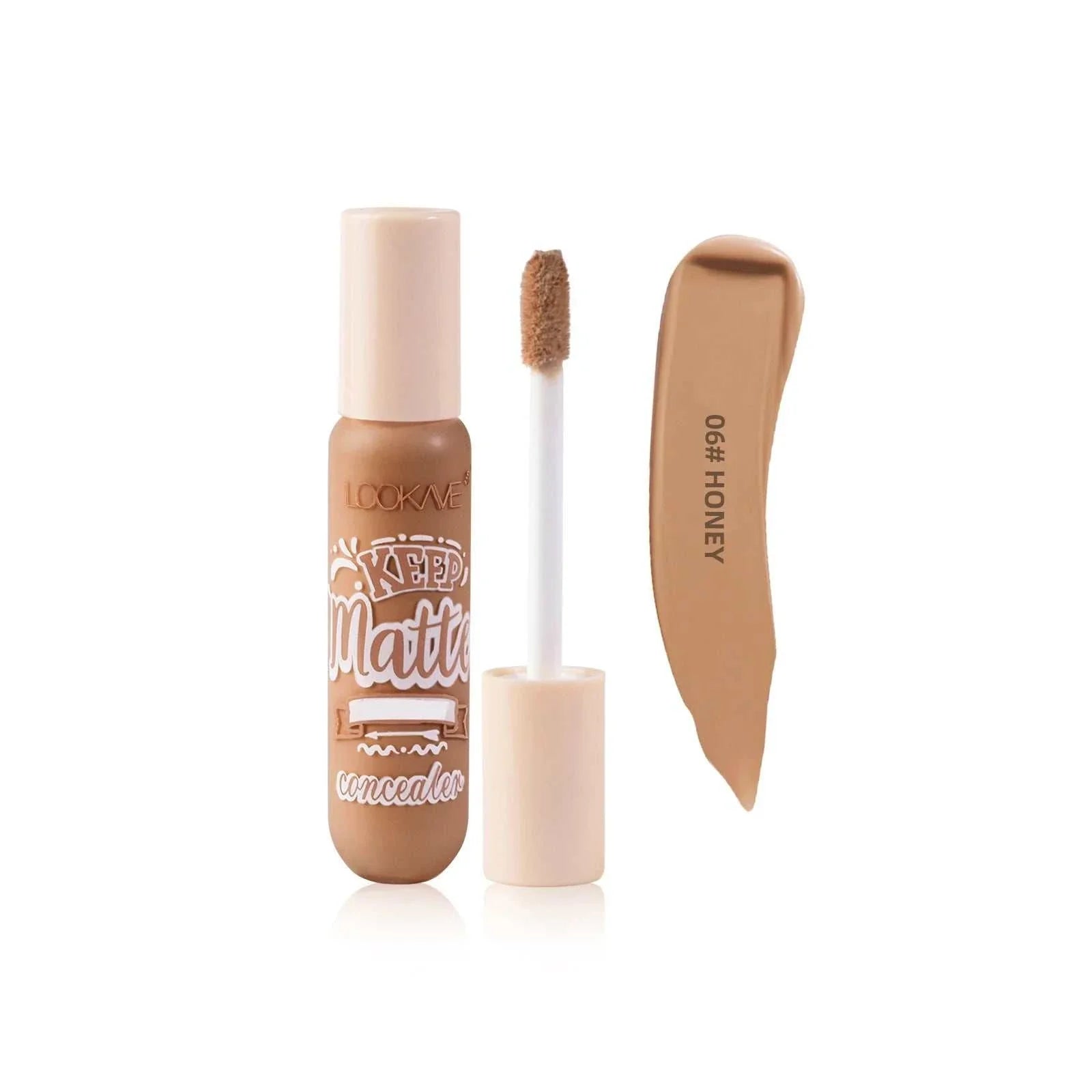 Liquid Concealer Stick foundation cream in Honey shade with full coverage and matte finish.