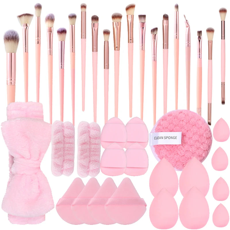 Complete Cosmetic Brush & Sponge Kit
