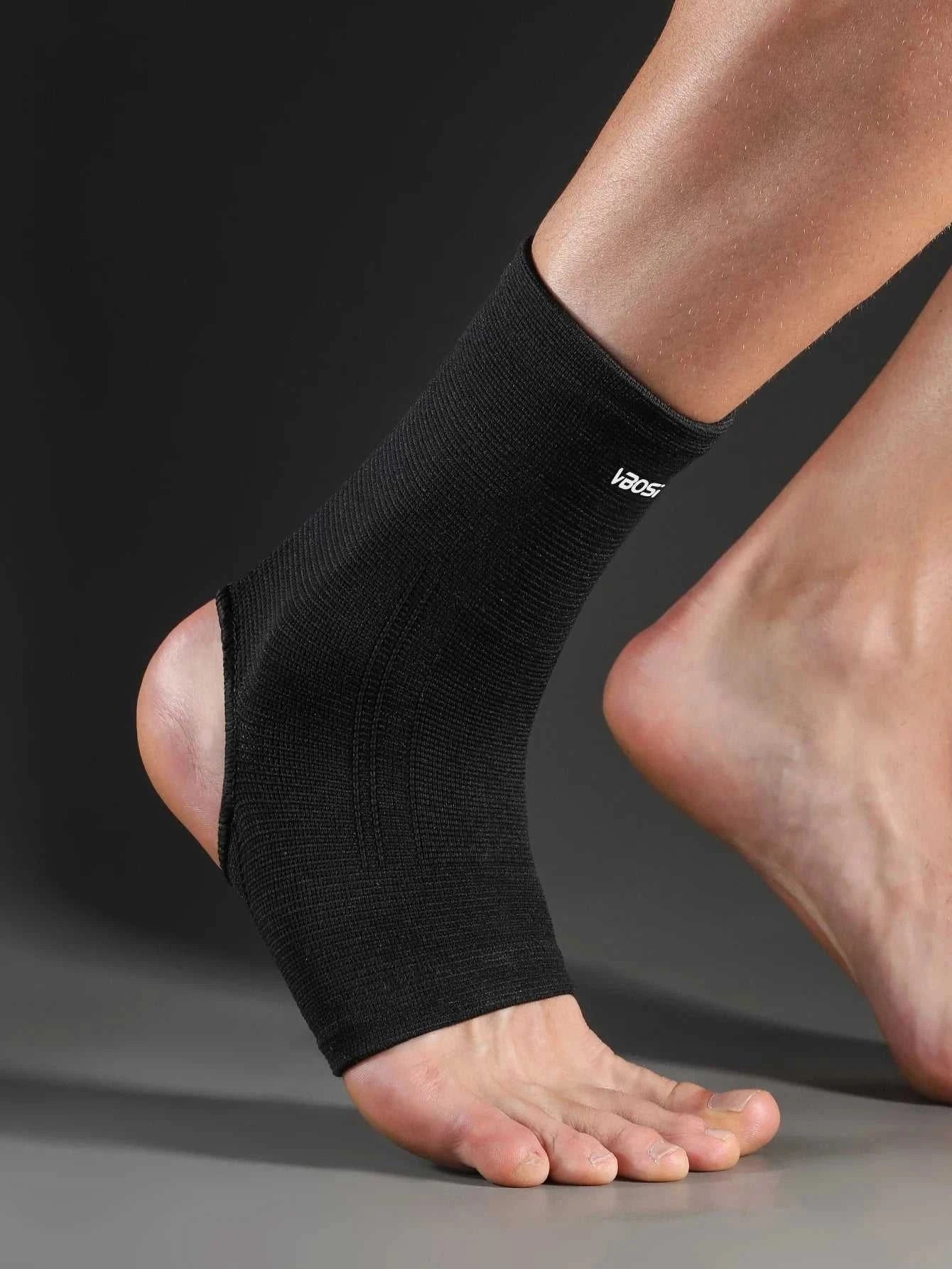 Elastic breathable ankle support brace providing lightweight compression and comfort for sports and daily wear