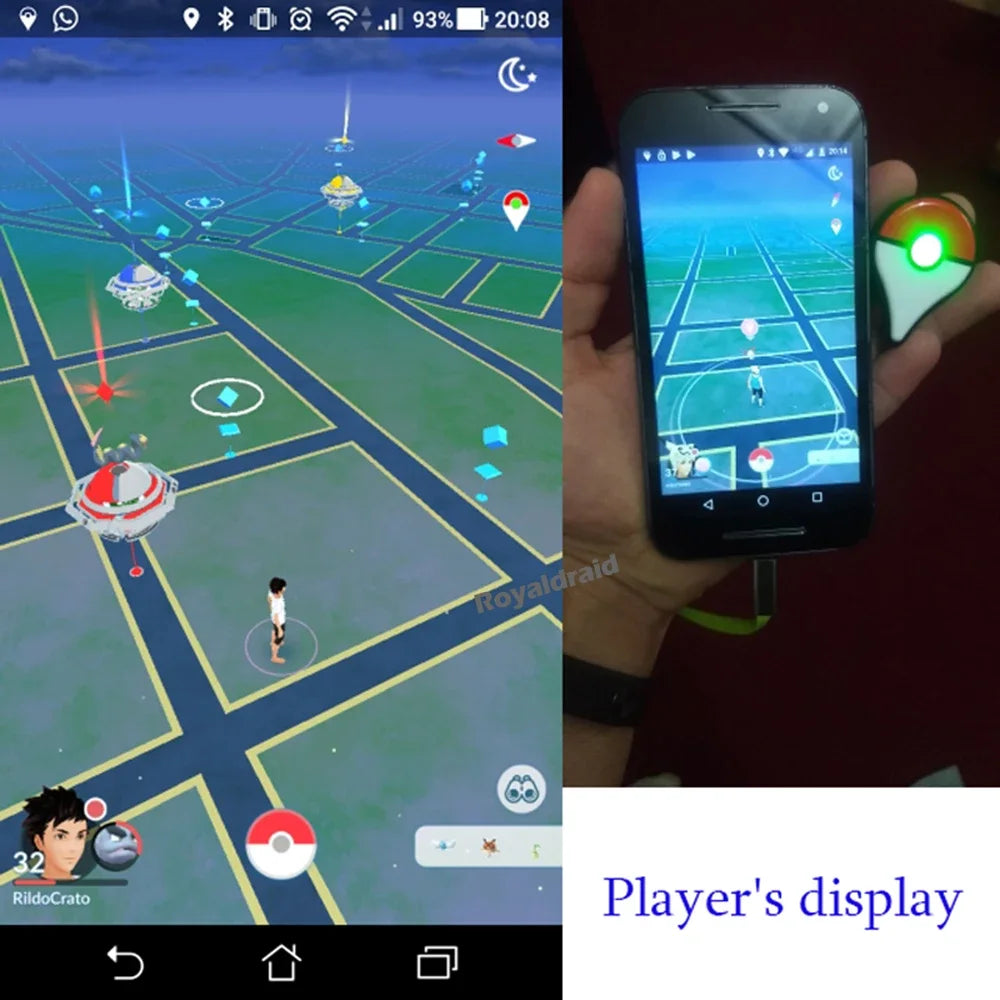 Auto Catch Smart Wristband Pogo Bluetooth wristband for hands-free Pokémon GO catching and spinning with real-time alerts