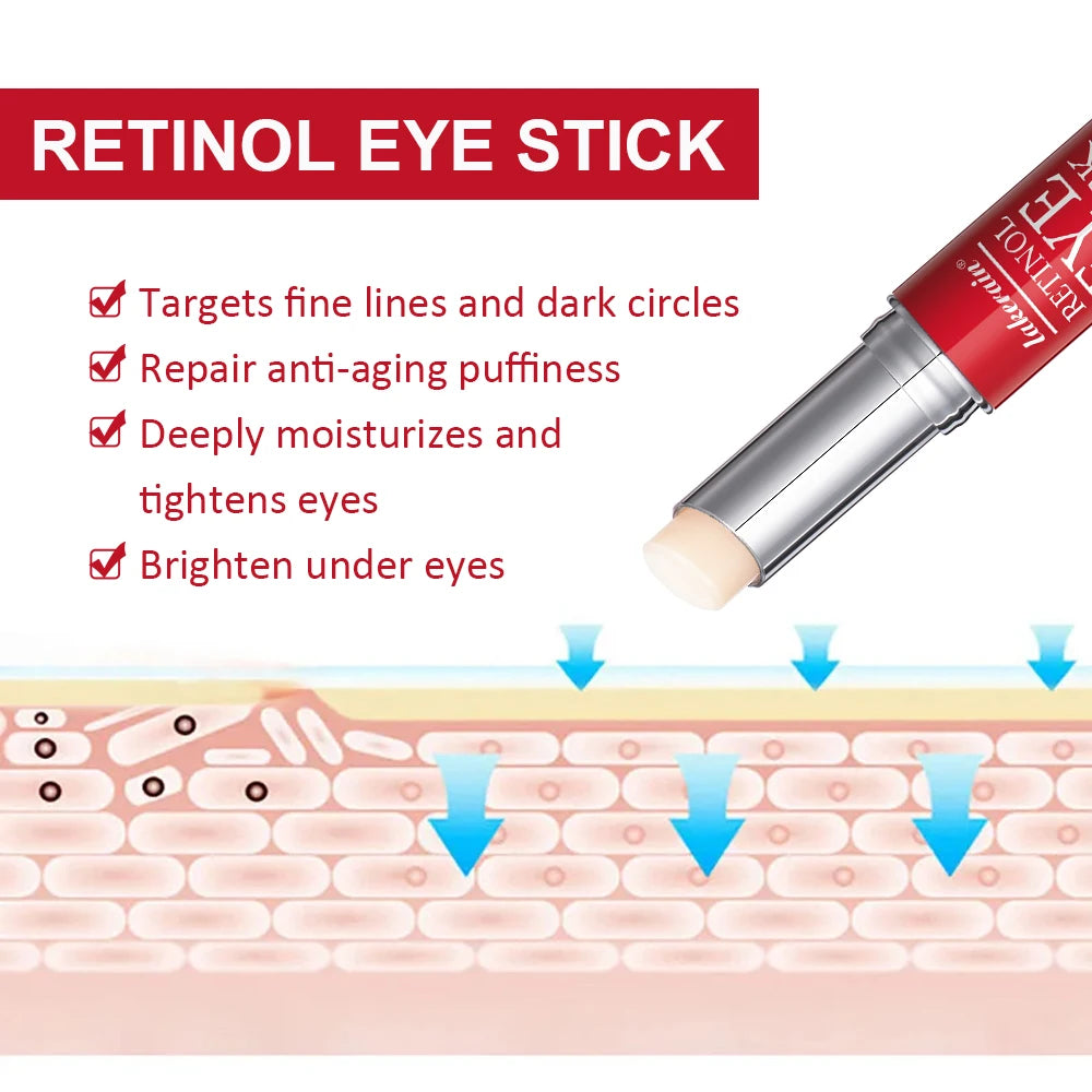 Retinol Eye Cream Stick – Lightens Dark Circles & Firms Skin Instantly