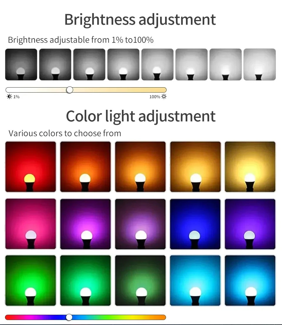 LED Light RGB Lamp Spotlight: