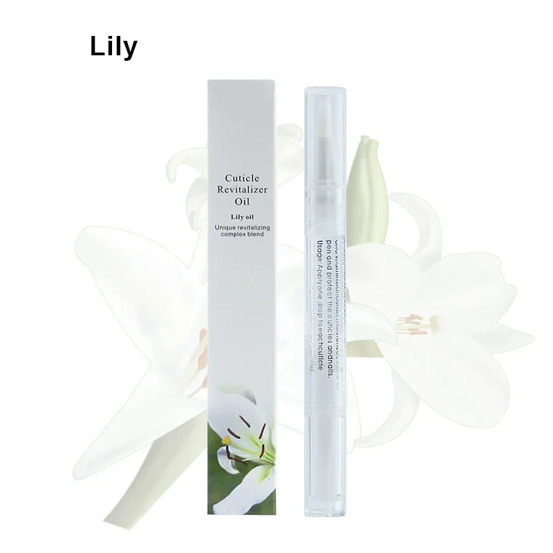 40PCS Cuticle Oil Pen Set with lily scent for nail hydration and cuticle repair