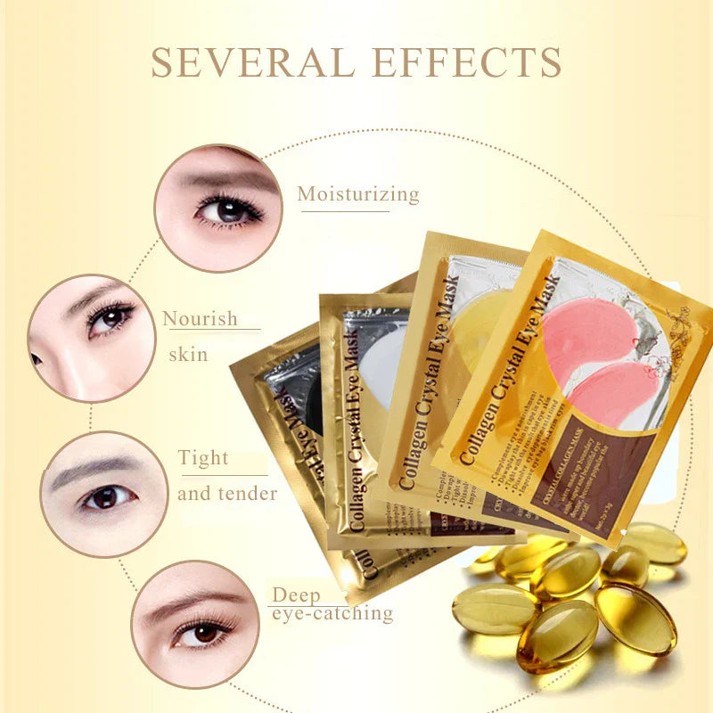 Gold Collagen Crystal Eye Mask moisturizing and firming under-eye patches with collagen and plant extracts for youthful skin