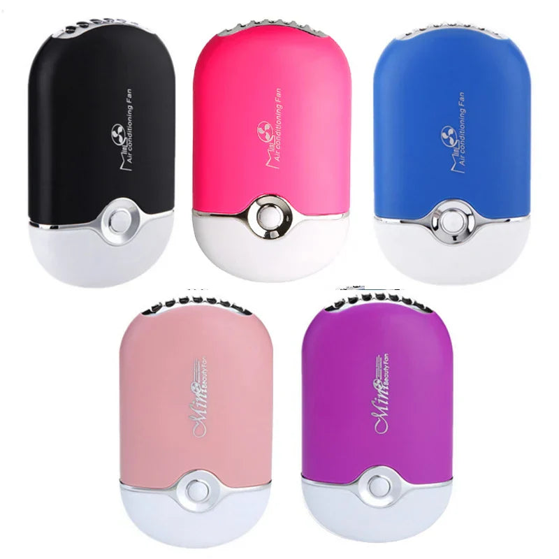 USB Mini Eyelash Fan quick-dry lash extension tool in multiple colors compact and rechargeable