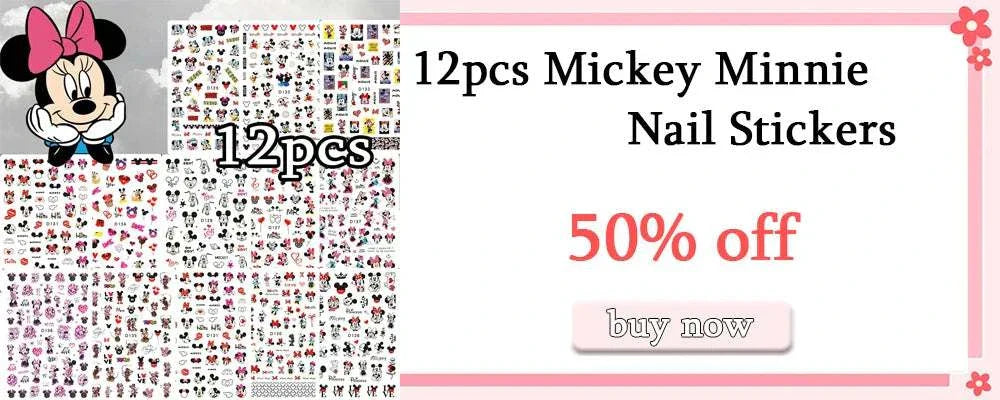 Cartoon Mini Stitch angel nail stickers for creative and durable nail art decoration