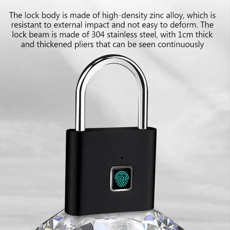 Keyless Smart USB Charging Fingerprint Lock