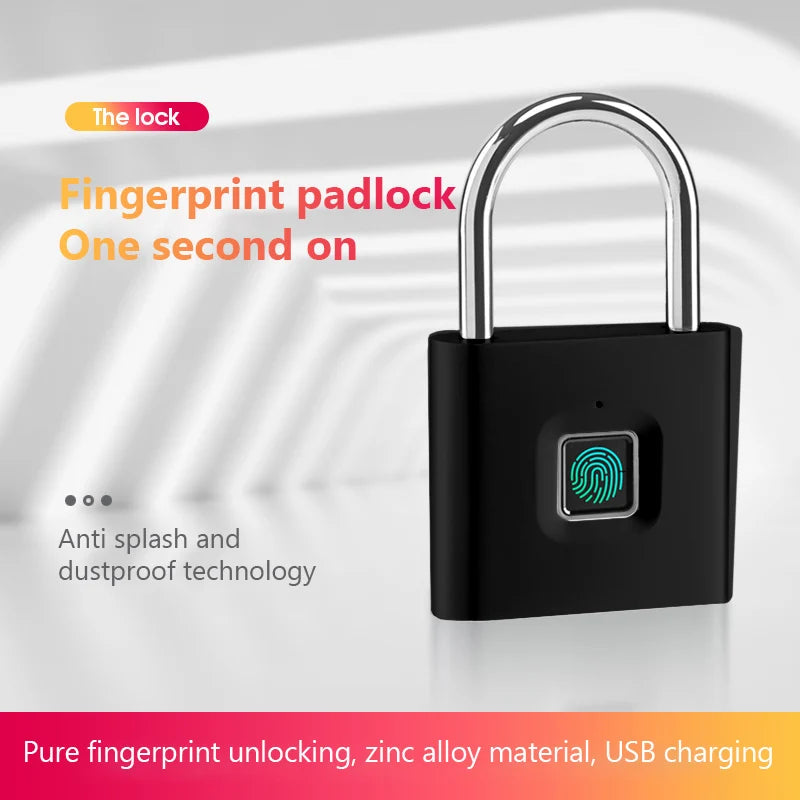 Keyless Smart USB Charging Fingerprint Lock