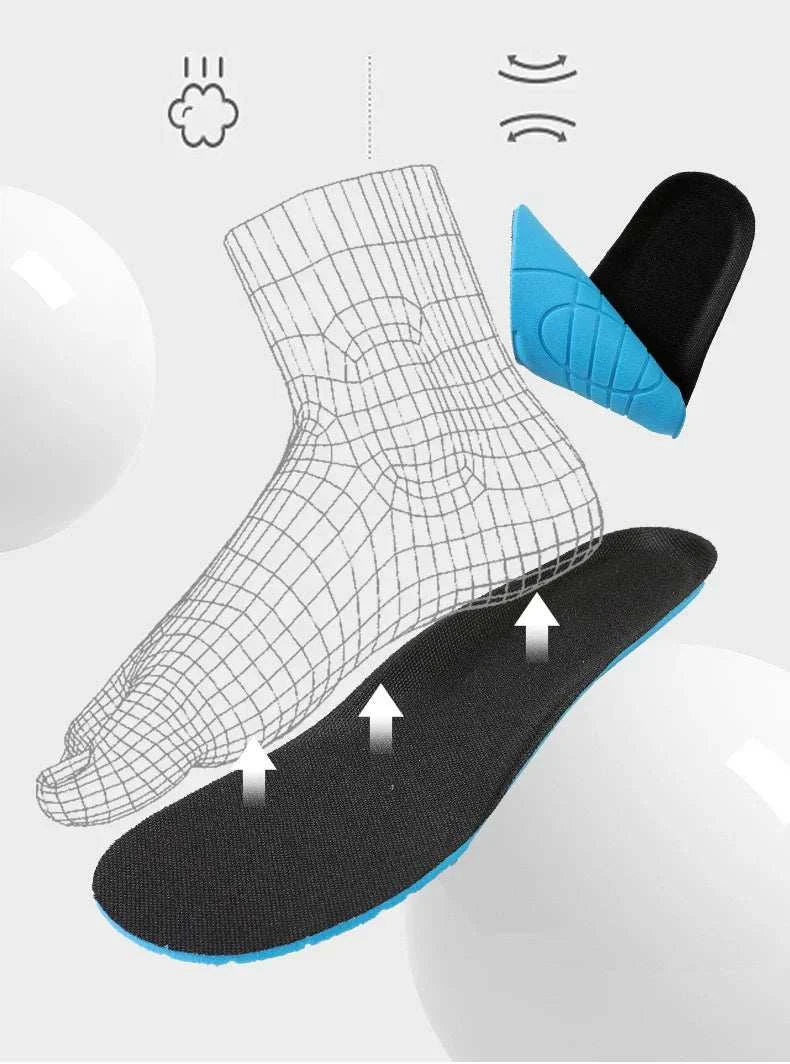 Ergonomic barefoot hiking shoe insoles with arch support and breathable design for new hiking shoes