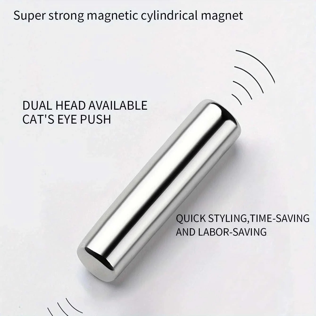 Nail Art Cat Eye Gel Magnetic Pen with super strong cylindrical magnet for precise 3D cat eye nail effects.