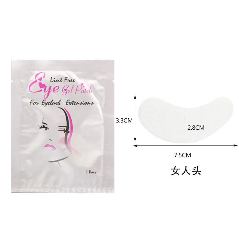 50 pairs hydrogel under eye patches for eyelash extension and eye care