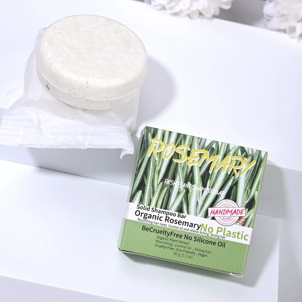 Natural fragrance rosemary shampoo soap