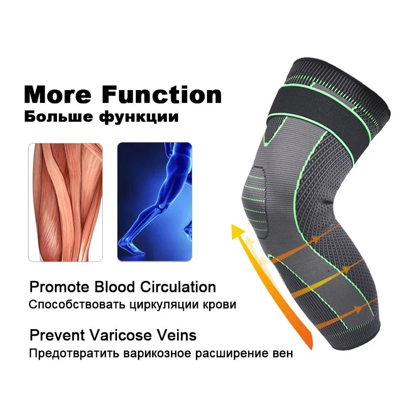 2 Pcs Compression Knee Pads Support – Sport Sleeves & Joint Pain Protectors