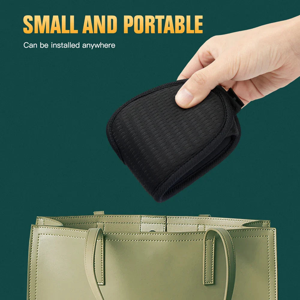 Compact black 3D sleeping mask for total light blockout, portable and travel-friendly.